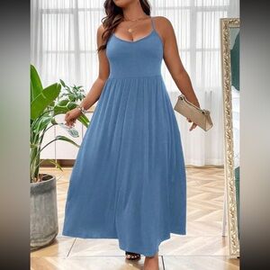Cami Maxi Dress - Dusty Blue